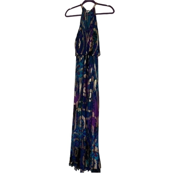 Gown- Xscape dress- multi color- size 4- floor length - Picture 6 of 7